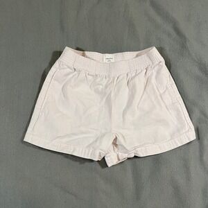 Wilfred Free Aritzia Womens XS Linen Blend Lilac Pink Shorts Elastic Waist‎